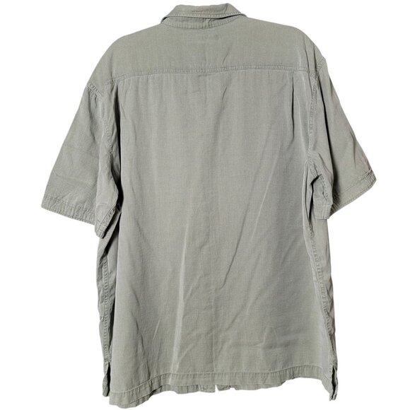 Lot of 4 Caribbean Mens Lyocell Cotton Vacation Short Sleeve Button Up Shirts XL - Picture 3 of 13